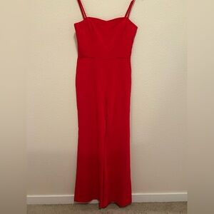 Elegant Red Jumpsuit